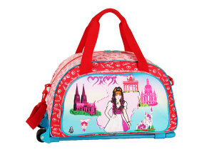 Personalized Girls Travel Rolling Luggage Bag for Kids (BF1608328)